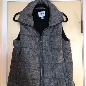 Old navy gray tweed outdoor vest
